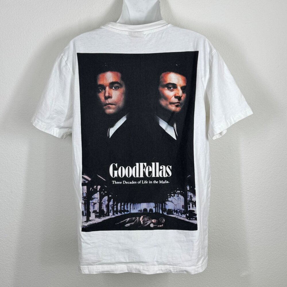 Goodfellas Graphic T Shirt Double Sided Size Large White
